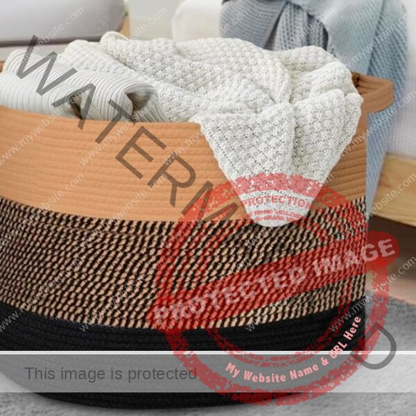 HUGE Cotton Rope Storage Basket…