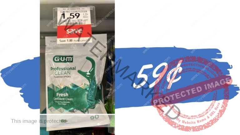 59¢ GUM Professional Clean Flosser Picks at Publix