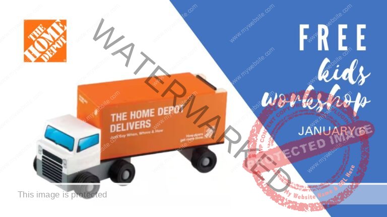 FREE Home Depot Kids’ Workshop | Build a Delivery Truck